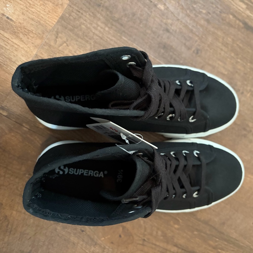 Superga High-Top Platform Sneakers - Picture 7 of 9